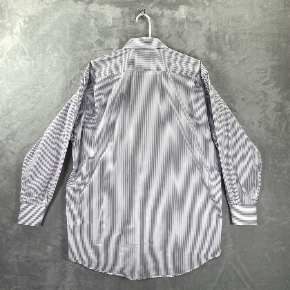 Canali Dress Shirt men's 15.75 40 Button Up Striped Cotton Casual Long Sleeve - Picture 12 of 12